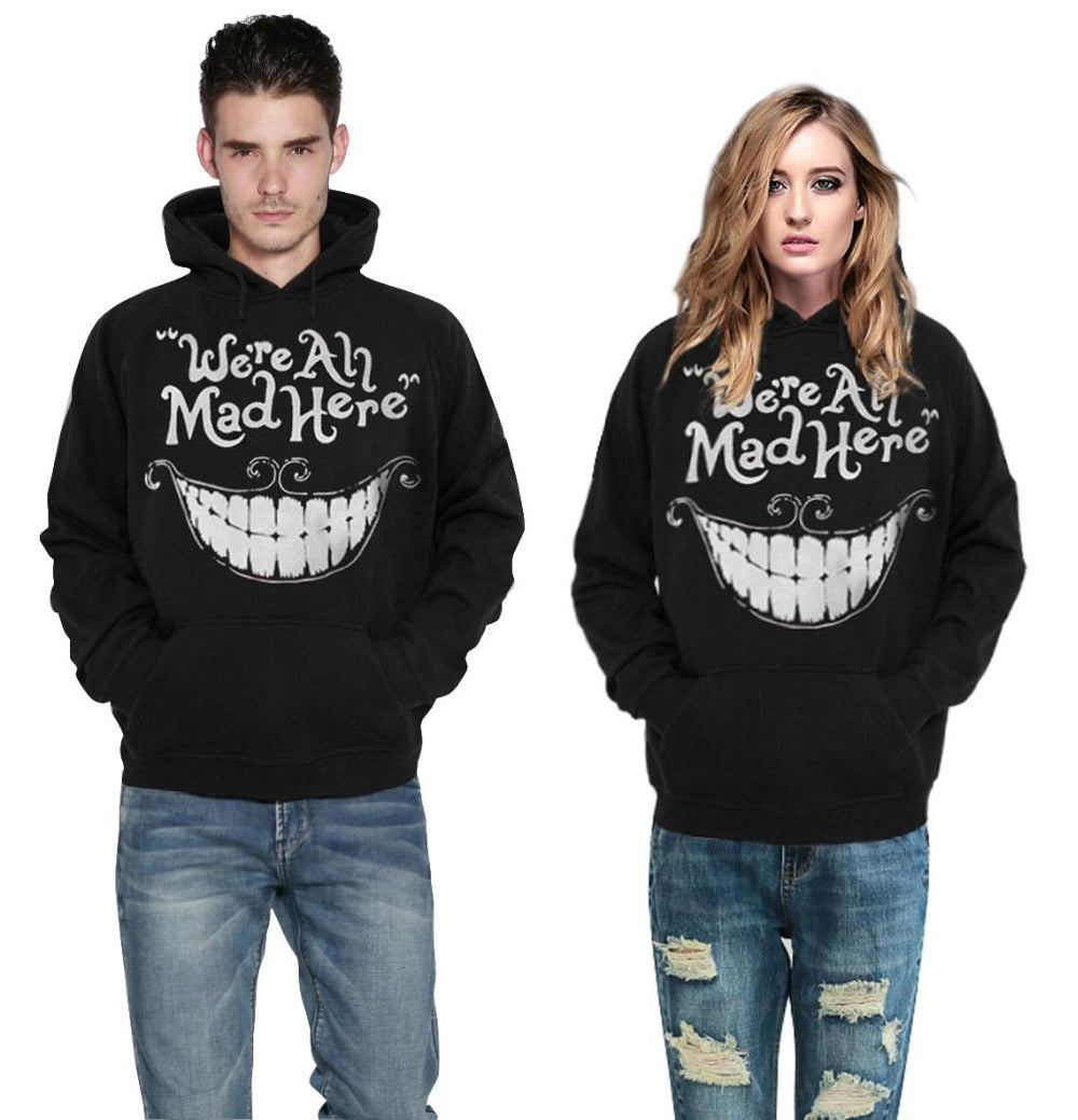 Cheshire Cat Smile Face Hoodie